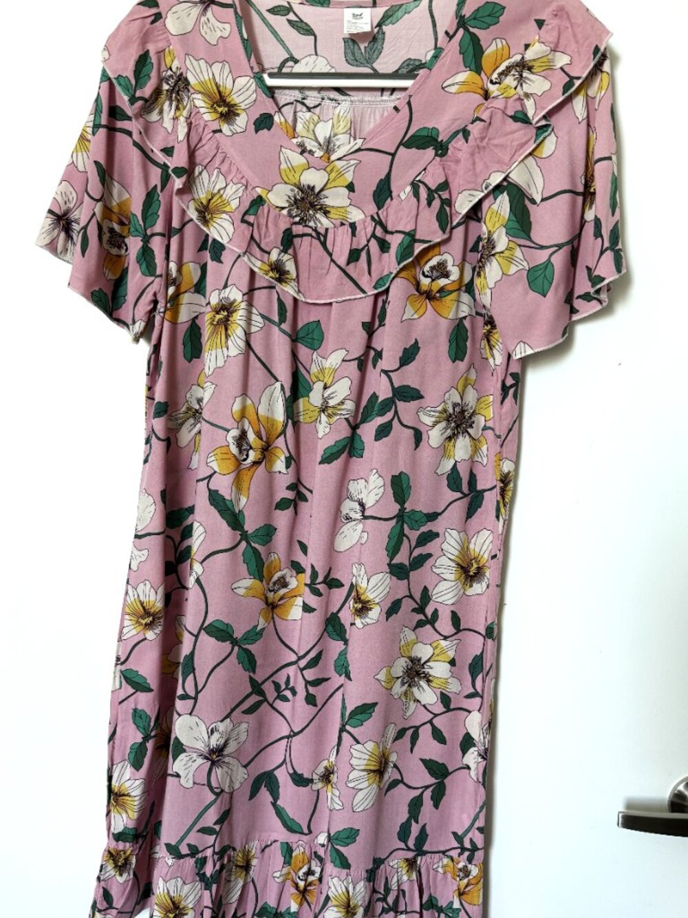 Top Fashion Dress Women's pink floral sleeveless size M - Picture 4 of 6